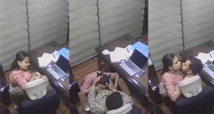 Office CCTV Scandal Blowjob 2 Clip