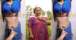Tamil Husband Playing with Wife Navel
